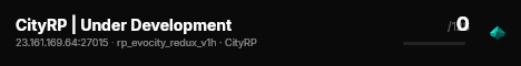 CityRP | Under Development live status badge