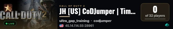 JH [US] CoDJumper | Time: 19 mins live status badge