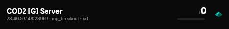 COD2 [G] Server live status badge