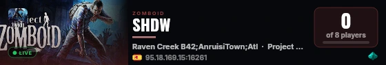 SHDW live status badge