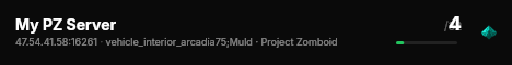 My PZ Server live status badge