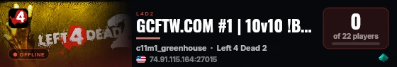 GCFTW.COM #1 | 10v10 !BUY live status badge
