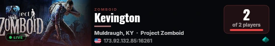 Kevington live status badge