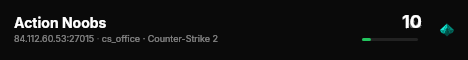 Action Noobs live status badge