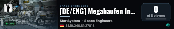[DE/ENG] Megahaufen Inc (Resetted May 2026) live status badge
