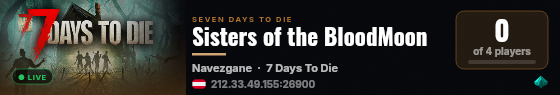 Sisters of the BloodMoon live status badge