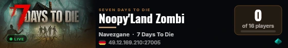 Noopy'Land Zombi live status badge