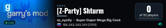 [Z-Party] Shturm live status badge