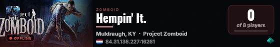 Hempin' It. live status badge
