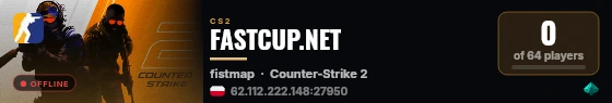 FASTCUP.NET live status badge