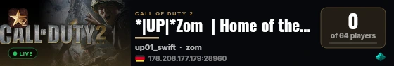 *|UP|*Zom  | Home of the strong Zombies live status badge