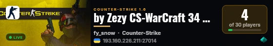 by Zezy CS-WarCraft 34 HERO 100LvL Izmail live status badge