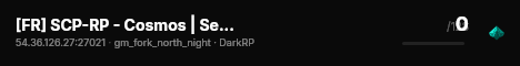 [FR] SCP-RP - Cosmos | Serveur Event live status badge