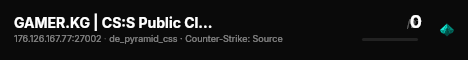 GAMER.KG | CS:S Public Classic live status badge