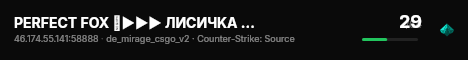 PERFECT FOX █►►► ЛИCИЧKA ЖДET TEБЯ ◄◄◄█ live status badge