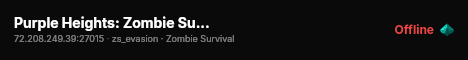Purple Heights: Zombie Survival v2 live status badge