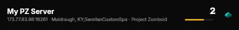My PZ Server live status badge