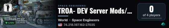 TROA- DEV Server Mods/Plugins live status badge