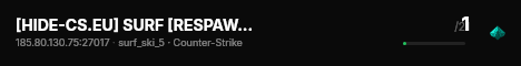 [HIDE-CS.EU] SURF [RESPAWN|JETPACK|PARACHUTE] live status badge