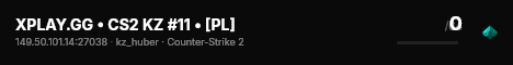 XPLAY.GG • CS2 KZ #11 • [PL] live status badge