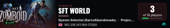 SFT WORLD live status badge