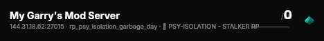 My Garry's Mod Server live status badge