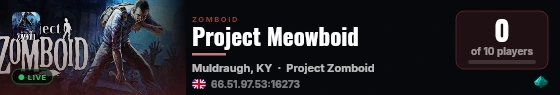 Project Meowboid live status badge