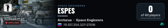 ESPES live status badge