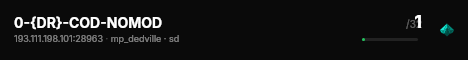 0-{DR}-COD-NOMOD live status badge