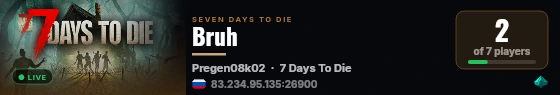 Bruh live status badge