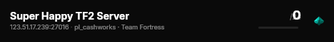 Super Happy TF2 Server live status badge