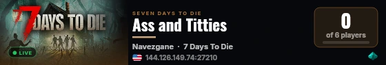 Ass and Titties live status badge