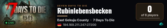 Rubinlebensbecken live status badge