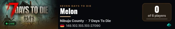 Melon live status badge