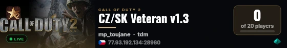 CZ/SK Veteran v1.3 live status badge