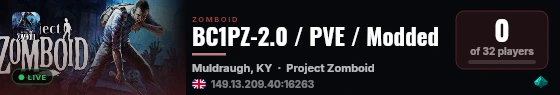 BC1PZ-2.0 / PVE / Modded live status badge