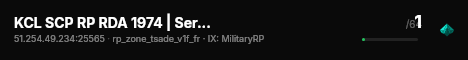 KCL SCP RP RDA 1974 | Serious RP | RP immersive & RP realiste live status badge