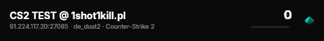 CS2 TEST @ 1shot1kill.pl live status badge