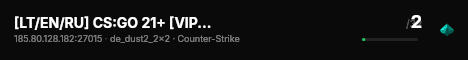 [LT/EN/RU] CS:GO 21+ [VIP] | WarzoneCS.com live status badge