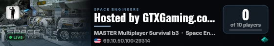 Hosted by GTXGaming.co.uk live status badge