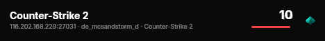 Counter-Strike 2 live status badge