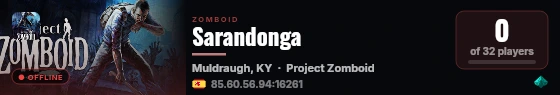 Sarandonga live status badge
