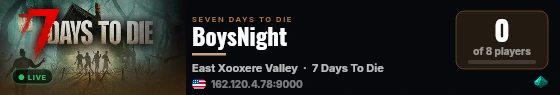 BoysNight live status badge