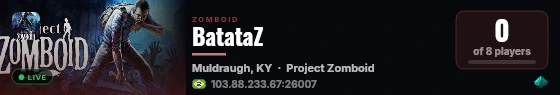 BatataZ live status badge
