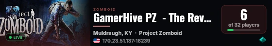 GamerHive PZ  - The Revenant Exchange live status badge