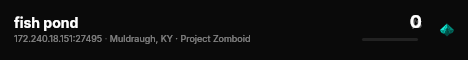 fish pond live status badge