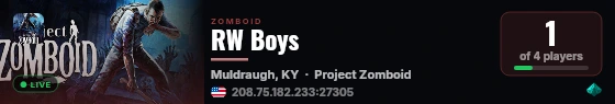 RW Boys live status badge
