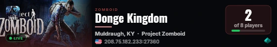 Donge Kingdom live status badge