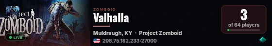 Valhalla live status badge