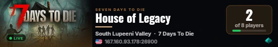 House of Legacy live status badge